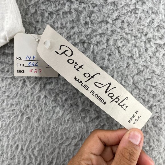 Vtg‎ 90s MOM Shirt One Size White Port of Naples Night Dress Paint Single Stitch - Picture 4 of 12